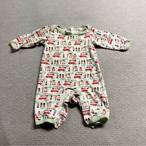 ⭐ Little Red Bus London England Graphic Print Bodysuit 100% Cotton 0-6 Months